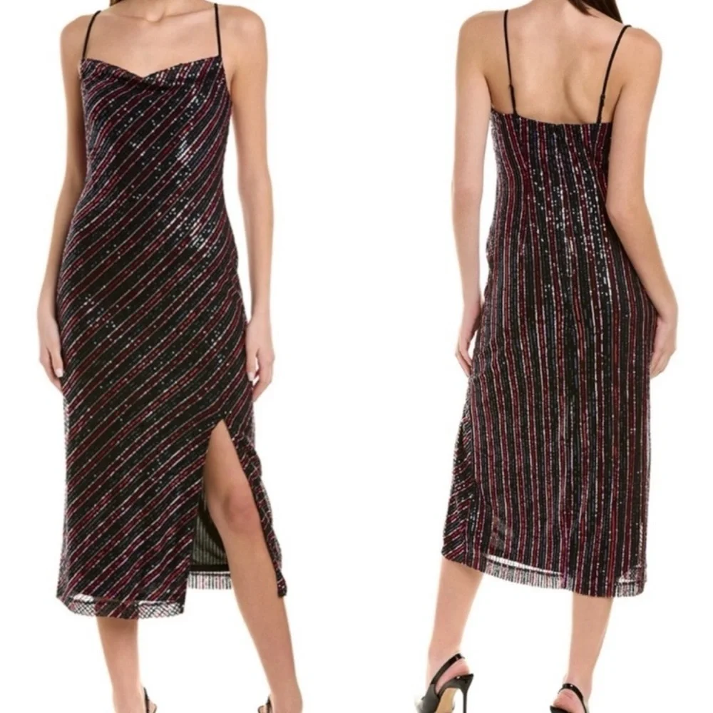 Laundry by Shelli Segal Sequin Dress Size 14 - Picture 3 of 7